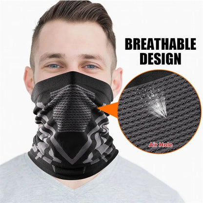 Winter Thermal Knitted Tube Scarf & Face Cover by HitMyNeed