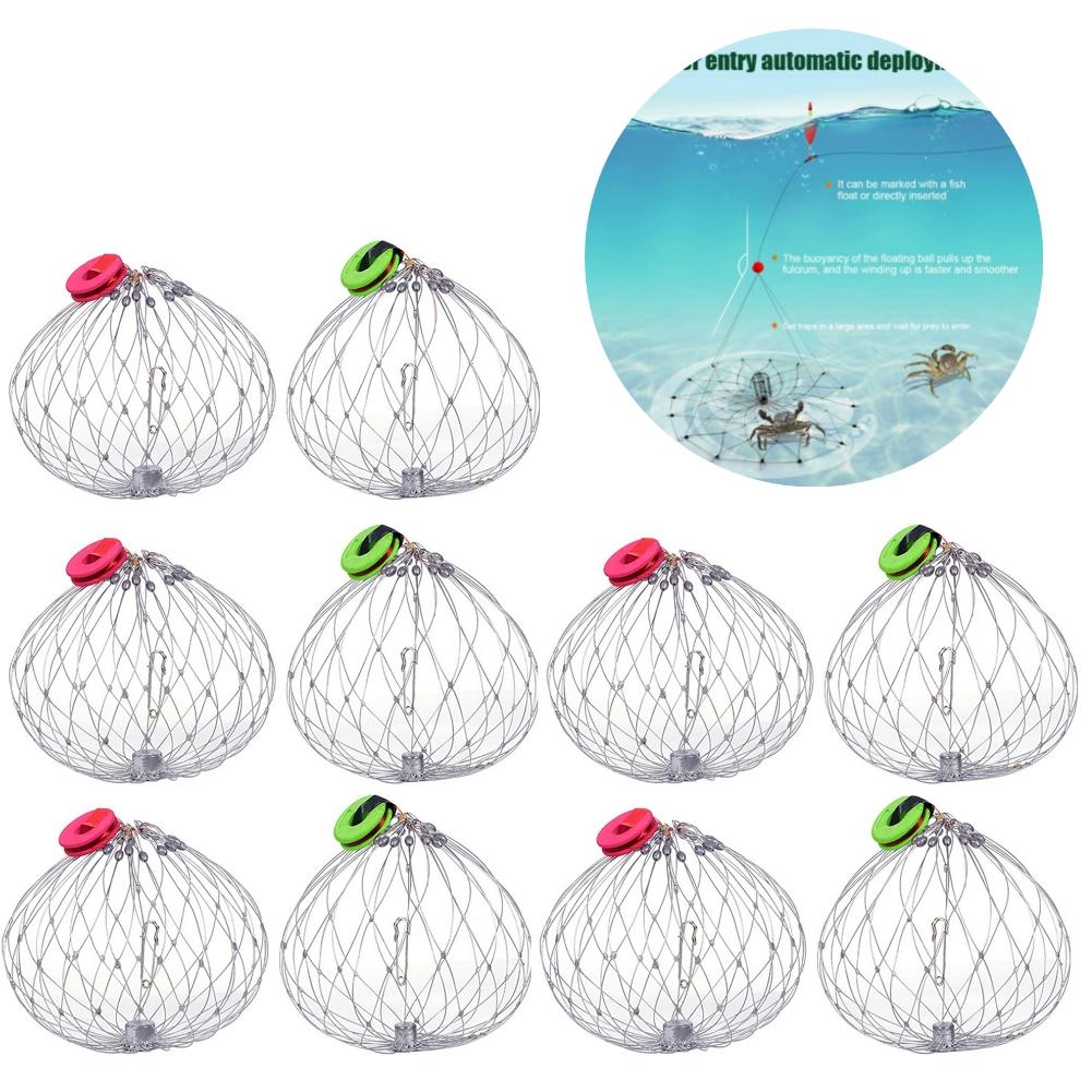 Wire Crab Trap Catching Net, 50cm Stainless Steel by HitMyNeed