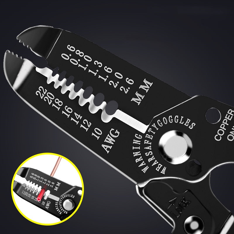 Wire Crimping Tool with Ergonomic Non-Slip Handles by HitMyNeed