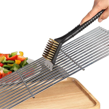 Wire Grill Cleaner Brush with Heat-Resistant Handle by HitMyNeed