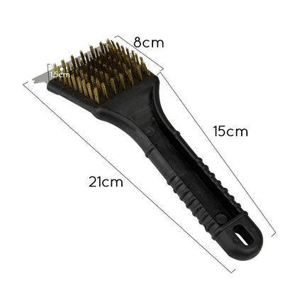 Wire Grill Cleaner Brush with Heat-Resistant Handle by HitMyNeed