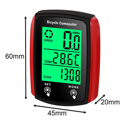 Wired Bike Computer Odometer with LCD Speed Display by HitMyNeed
