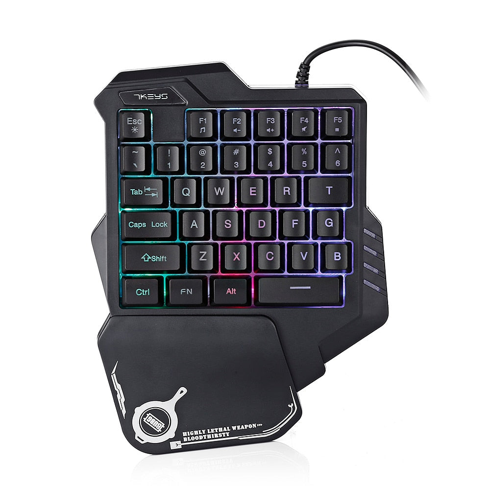 Wired One-Handed Gaming Keypad with 35 Keys by HitMyNeed