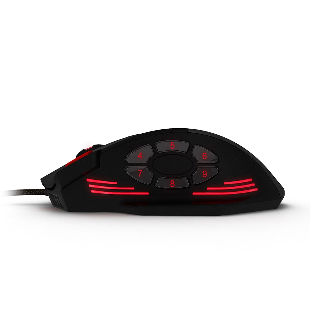 Wired RGB Gaming Mouse with 12 Programmable Buttons by HitMyNeed