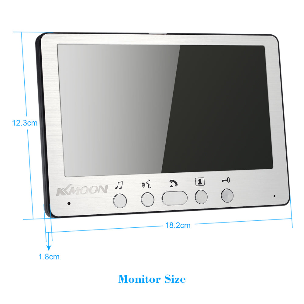Wired Video Door Phone System with 7" Monitor by HitMyNeed