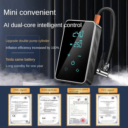 Wireless 150PSI Touchscreen Portable Tire Inflator by HitMyNeed