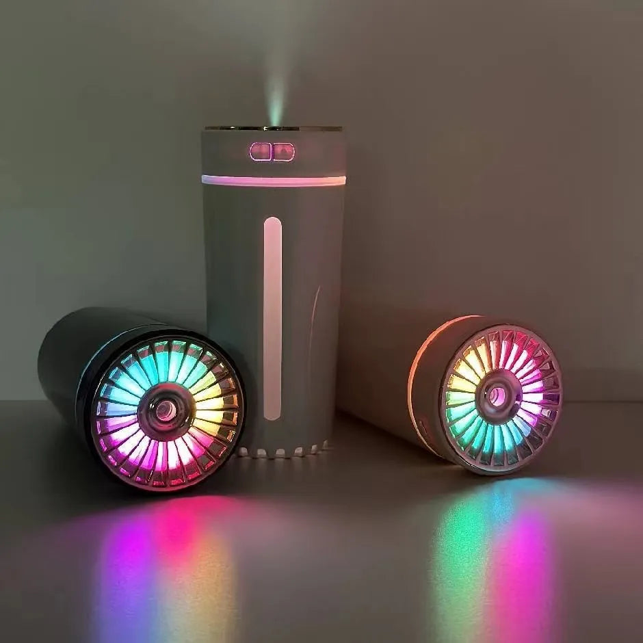 Wireless 300ml Car Air Humidifier with RGB Lights by HitMyNeed