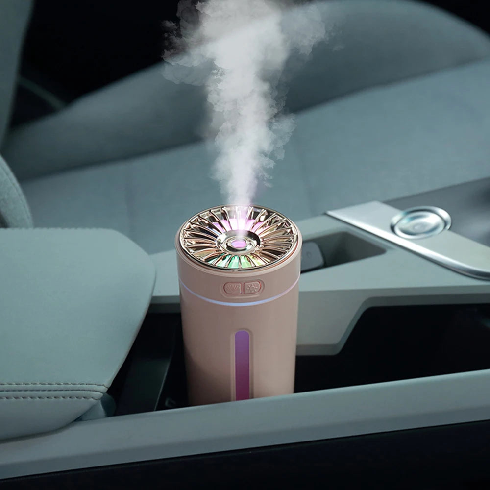 Wireless 300ml Car Air Humidifier with RGB Lights by HitMyNeed