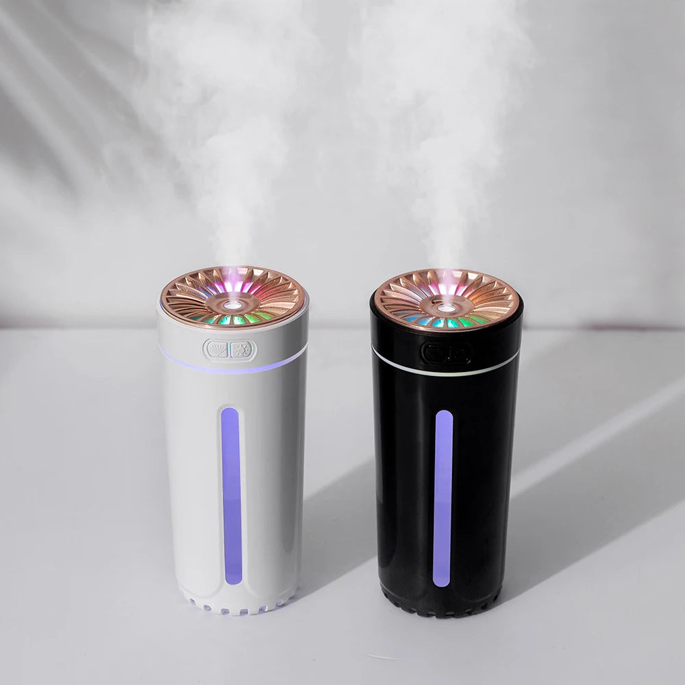Wireless 300ml Car Air Humidifier with RGB Lights by HitMyNeed