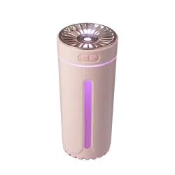 Wireless 300ml Car Air Humidifier with RGB Lights pink-rechargeable by HitMyNeed