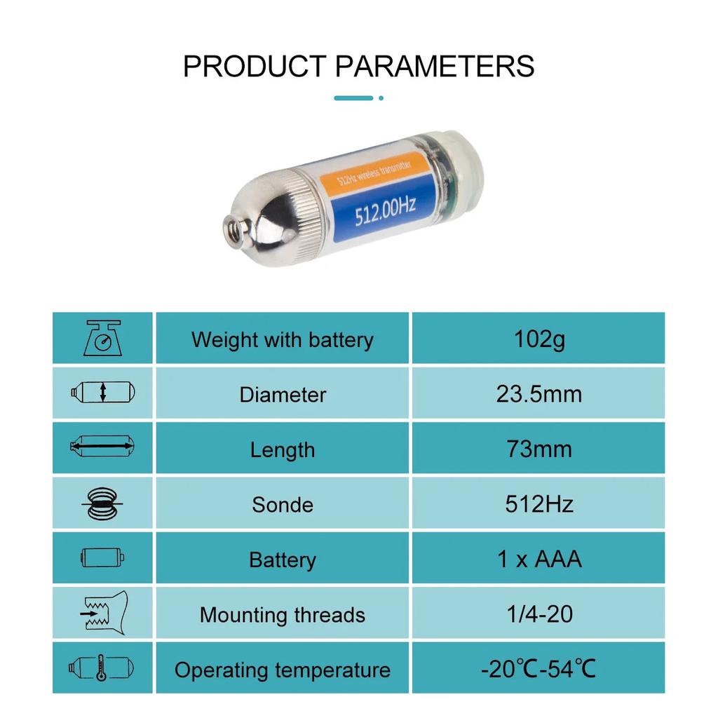 Wireless 512Hz Sonde Transmitter for Pipe Locators by HitMyNeed