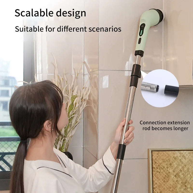 Wireless 9-in-1 Electric Spin Cleaning Brush by HitMyNeed