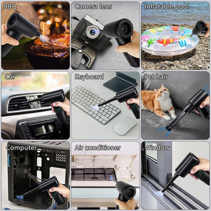 Wireless Air Duster & Mini Vacuum for Electronics by HitMyNeed