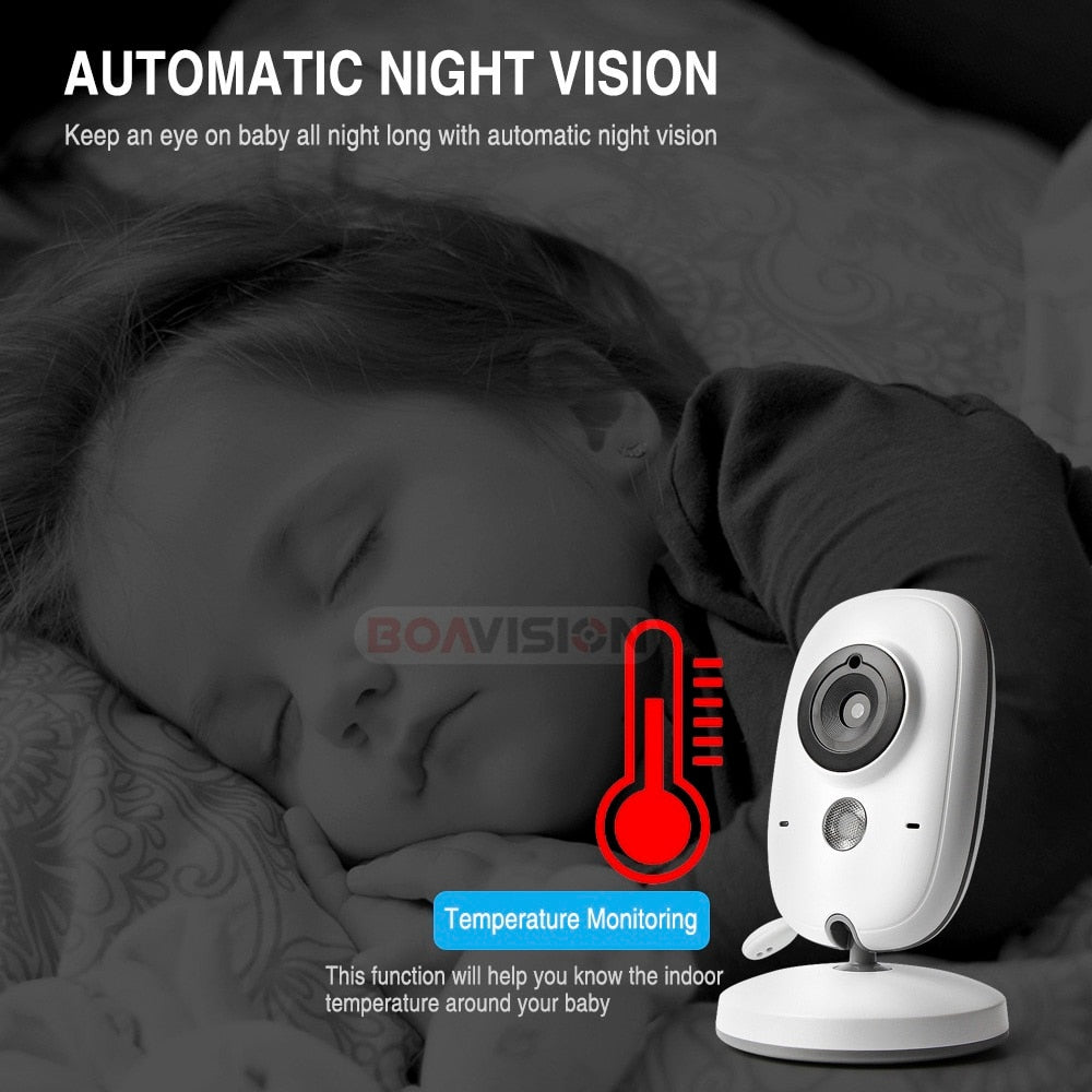 Wireless Baby Monitor with Night Vision & VOX Mode by HitMyNeed