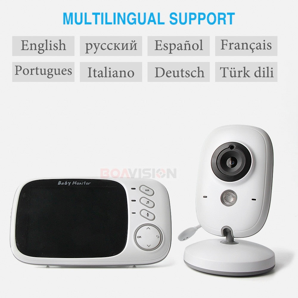 Wireless Baby Monitor with Night Vision & VOX Mode by HitMyNeed