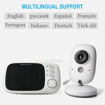 Wireless Baby Monitor with Night Vision & VOX Mode by HitMyNeed