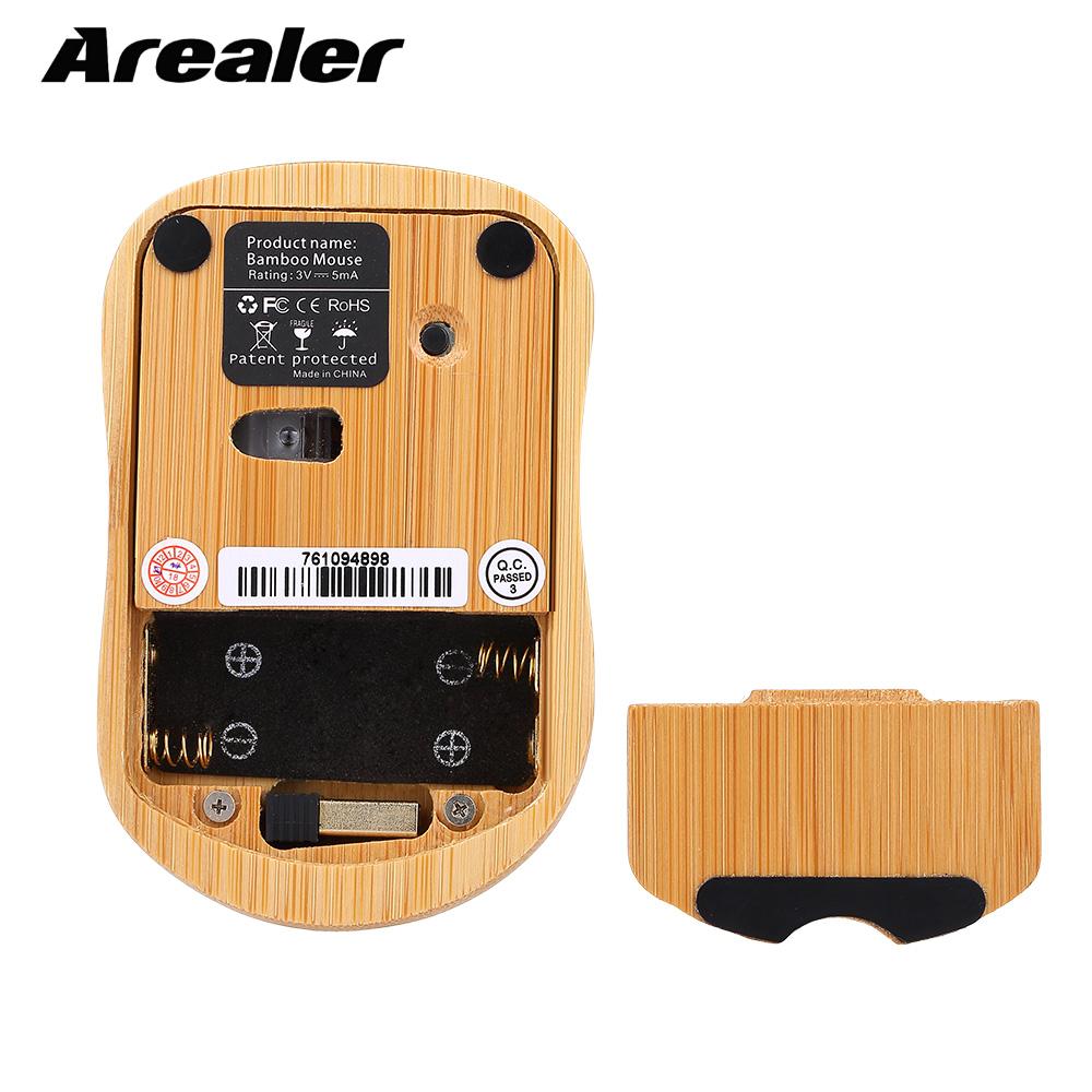Wireless Bamboo Keyboard and Mouse Set by HitMyNeed