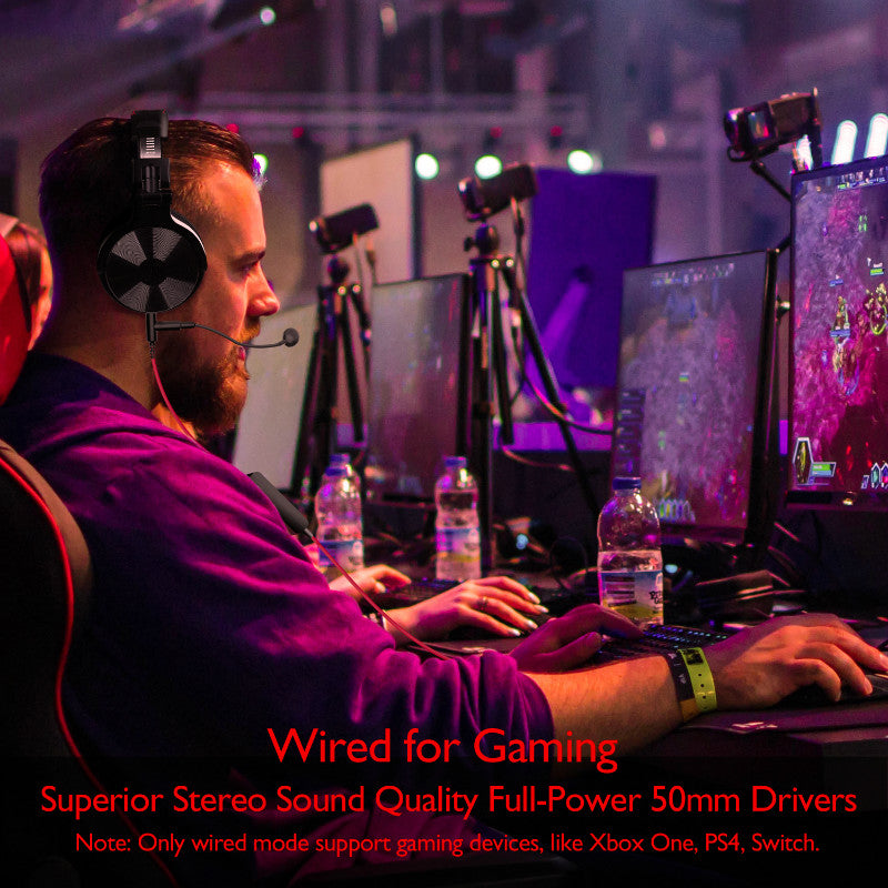 Wireless Bluetooth Gaming Headset with Mic by HitMyNeed