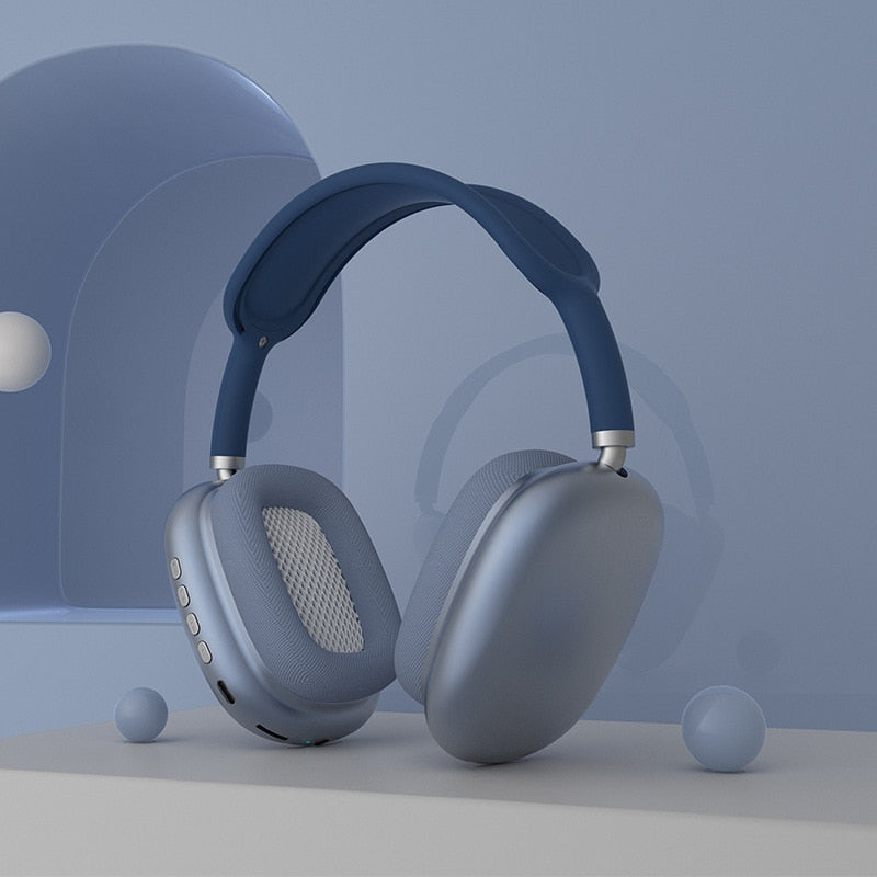 Wireless Bluetooth Headset with Mic & Noise Reduction blue by HitMyNeed