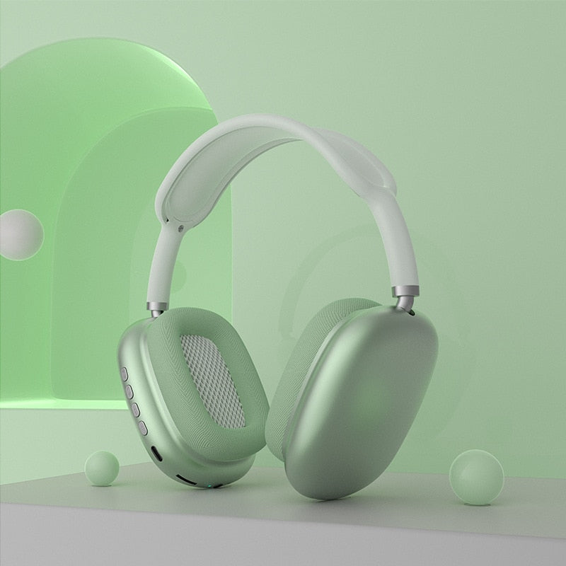Wireless Bluetooth Headset with Mic & Noise Reduction green by HitMyNeed