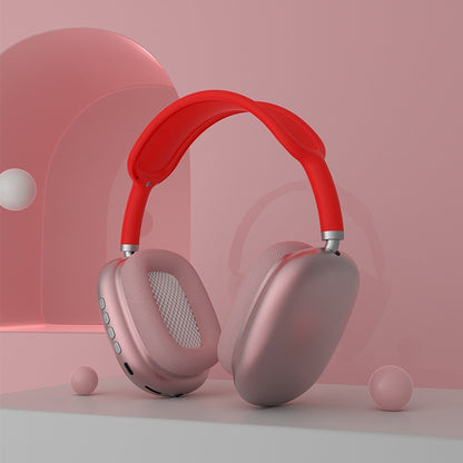 Wireless Bluetooth Headset with Mic & Noise Reduction red by HitMyNeed