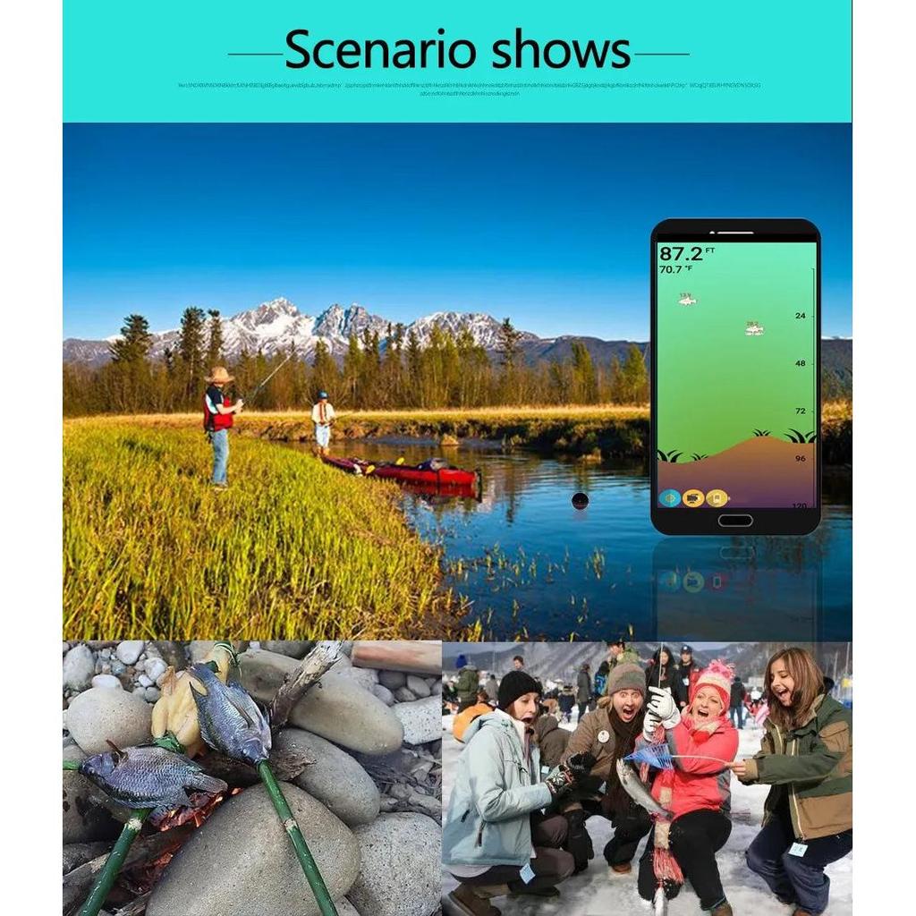 Wireless Bluetooth Sonar Fish Finder 160ft by HitMyNeed