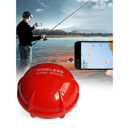 Wireless Bluetooth Sonar Fish Finder 160ft red by HitMyNeed