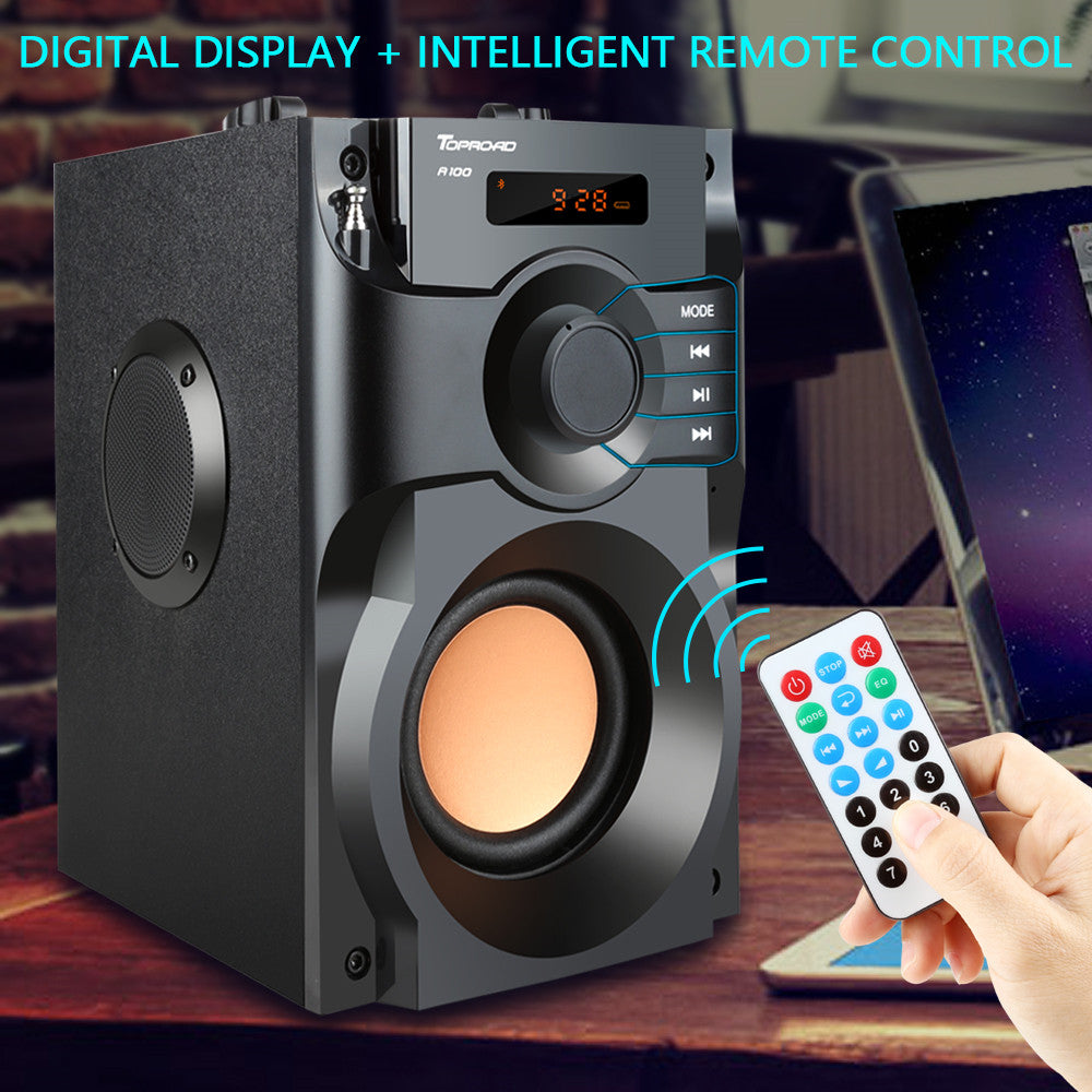 Wireless Bluetooth Stereo Speaker with Heavy Bass by HitMyNeed