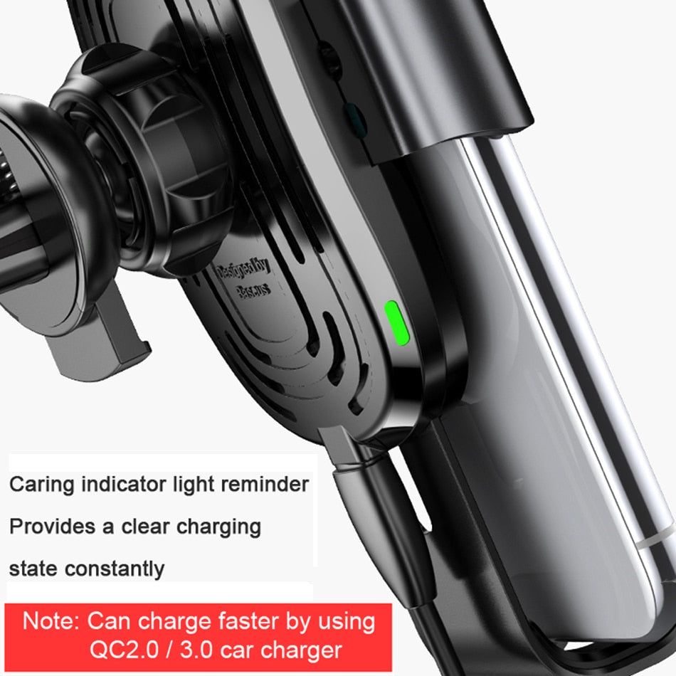 Wireless Car Charger and Phone Holder 10W by HitMyNeed