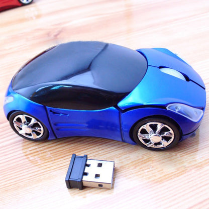 Wireless Car-Shaped Mouse 2.4GHz 1600 DPI blue by HitMyNeed
