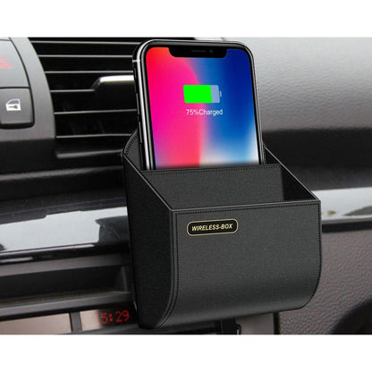 Wireless Car Vent Phone Stand & Charging Organizer by HitMyNeed