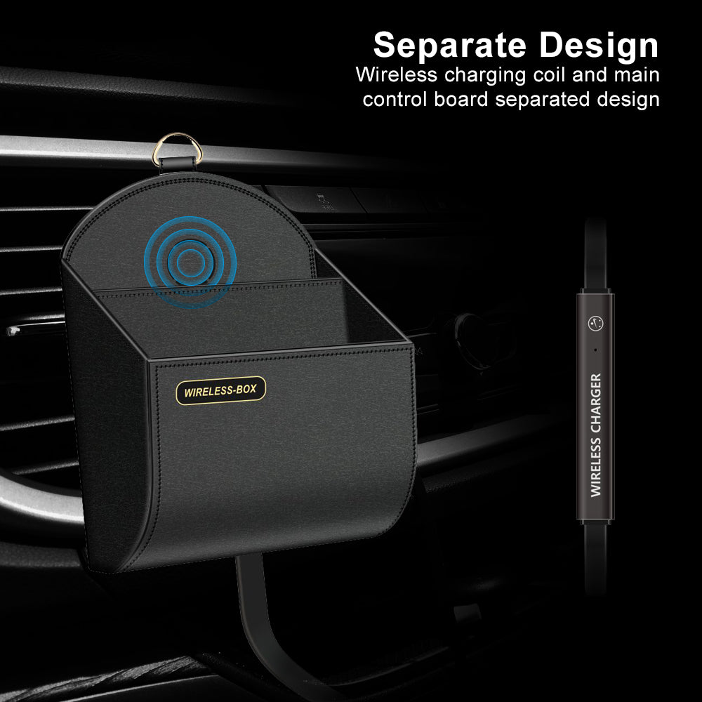 Wireless Car Vent Phone Stand & Charging Organizer by HitMyNeed