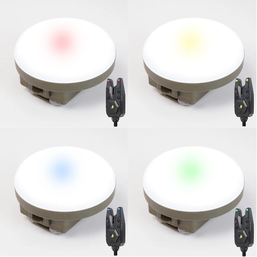 Wireless Carp Fishing Alarm Set with Camping Light S7-4D by HitMyNeed