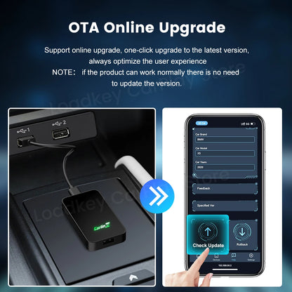 Wireless CarPlay & Android Auto 2-in-1 Car Adapter by HitMyNeed