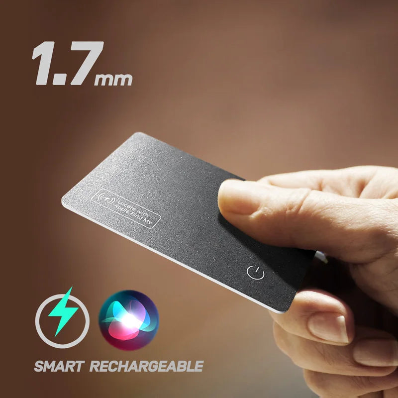 Wireless Charging Tracker Card with Wallet GPS Tag by HitMyNeed