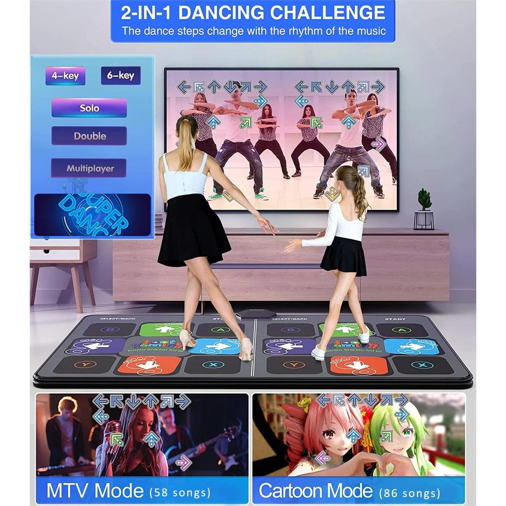 Wireless Dance Mat Game for TV & PC, Double Player by HitMyNeed