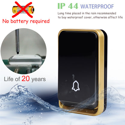 Wireless Doorbell with Night Light Sensor, 150m Range by HitMyNeed
