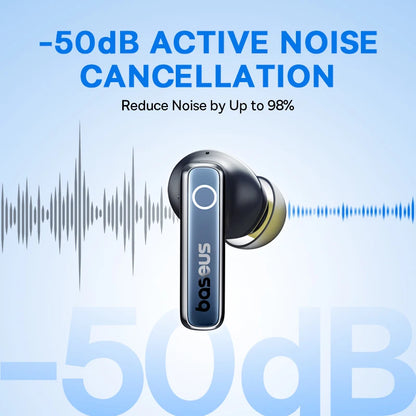 Wireless Earbuds 50dB ANC, 65H Playtime, 6-Mic Calls by HitMyNeed