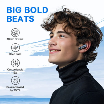Wireless Earbuds 50dB ANC, 65H Playtime, 6-Mic Calls by HitMyNeed