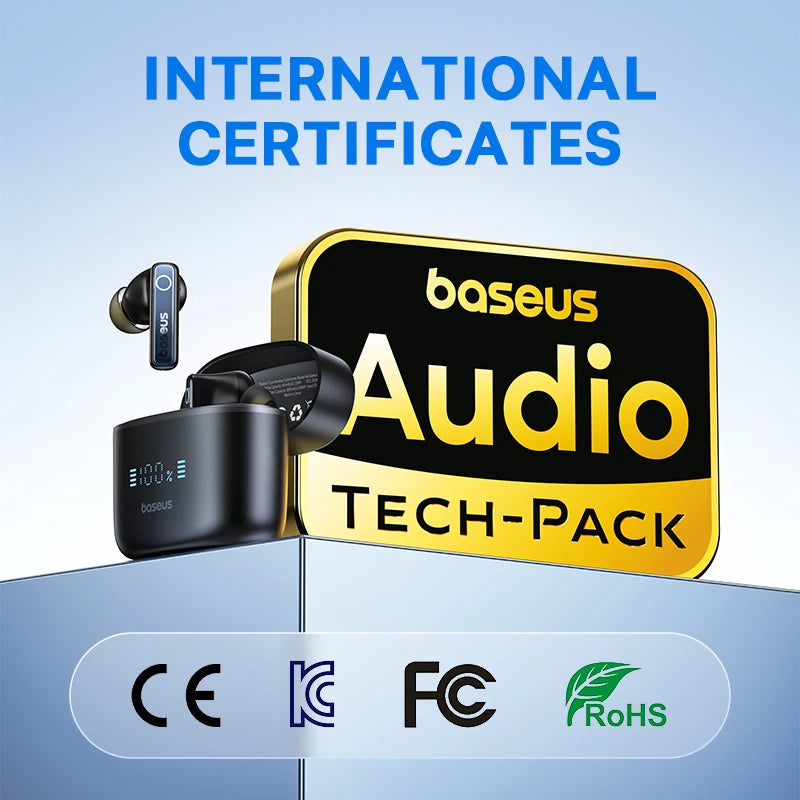 Wireless Earbuds 50dB ANC, 65H Playtime, 6-Mic Calls by HitMyNeed