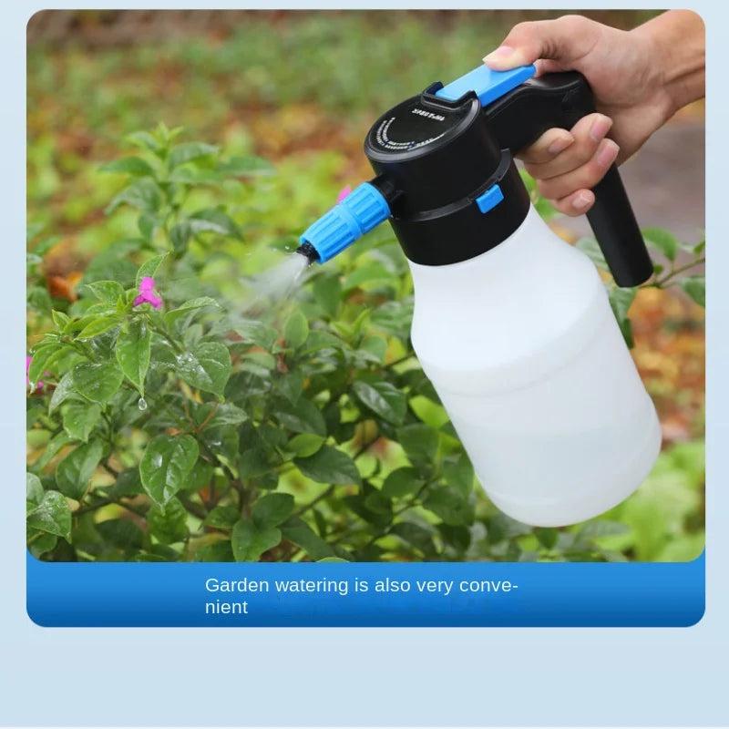 Wireless Electric Foam Spray Bottle for Car & Garden by HitMyNeed