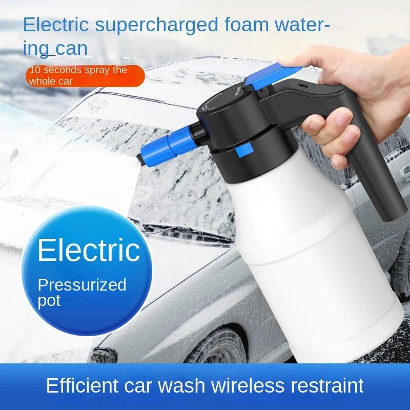 Wireless Electric Foam Spray Bottle for Car & Garden by HitMyNeed
