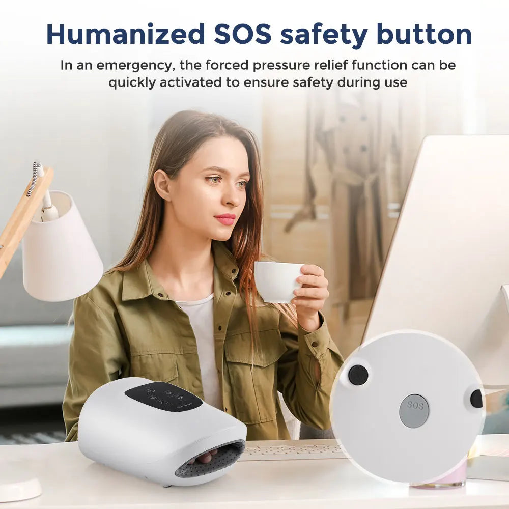 Wireless Electric Hand Massager with Heat by HitMyNeed