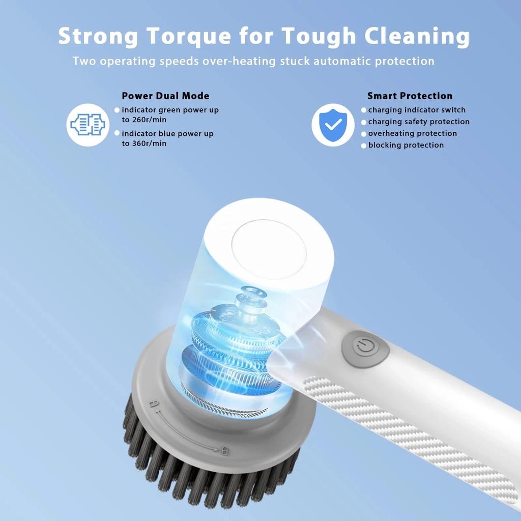 Wireless Electric Spin Scrubber Cleaning Brush by HitMyNeed