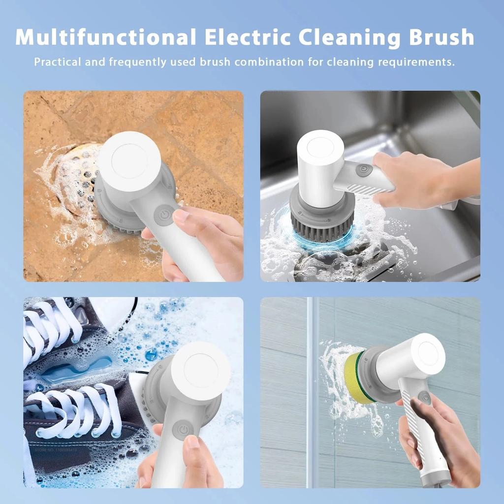 Wireless Electric Spin Scrubber Cleaning Brush by HitMyNeed