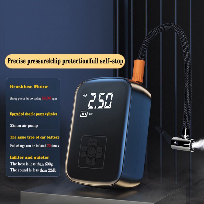 Wireless Electric Tire Inflator Air Pump by HitMyNeed