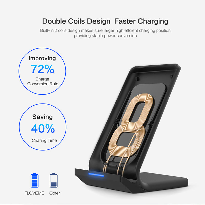 Wireless Fast Charging Stand with Cooling Fan by HitMyNeed