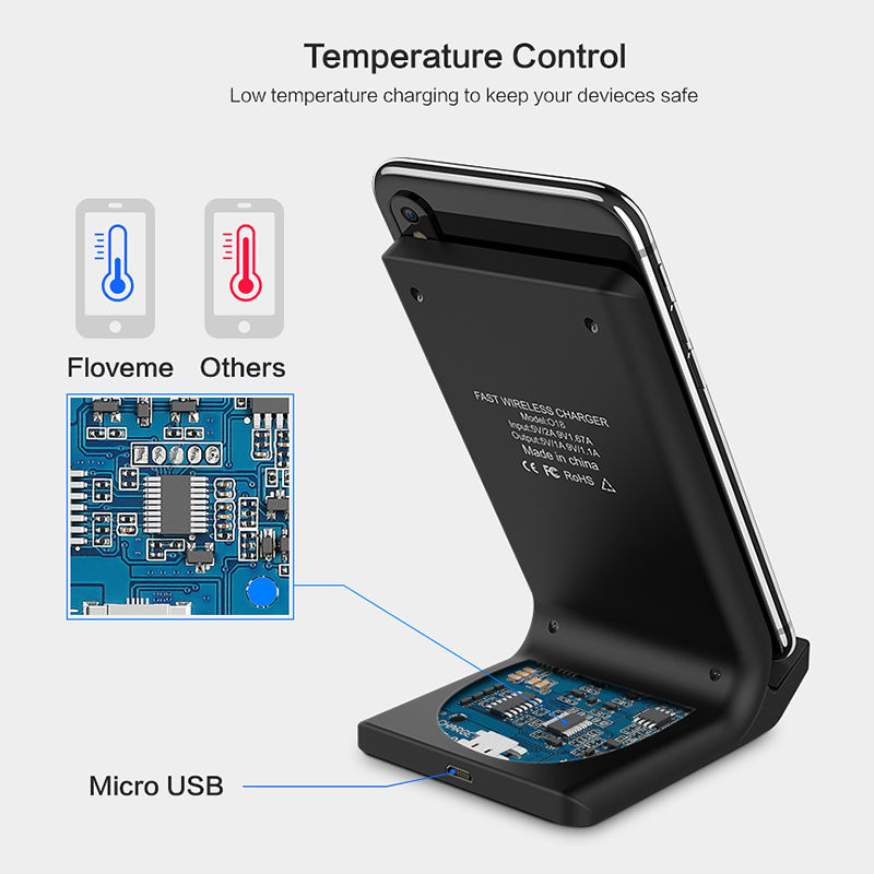 Wireless Fast Charging Stand with Cooling Fan by HitMyNeed