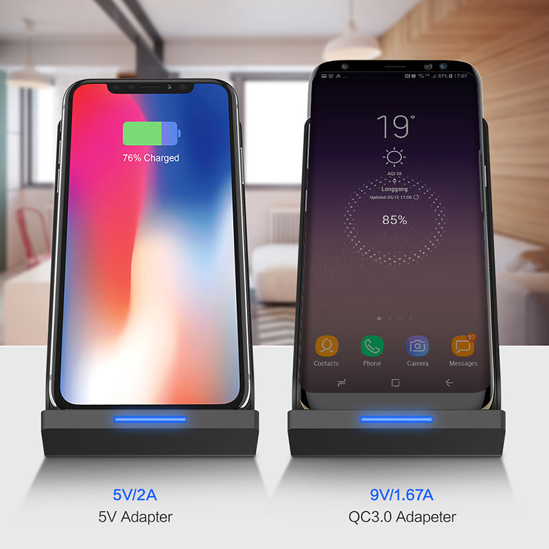 Wireless Fast Charging Stand with Cooling Fan by HitMyNeed