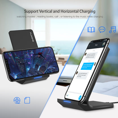 Wireless Fast Charging Stand with Cooling Fan by HitMyNeed